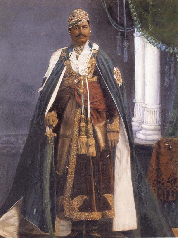 unknow artist Major His Highness Maharao Umed Singh II of Kota Norge oil painting art